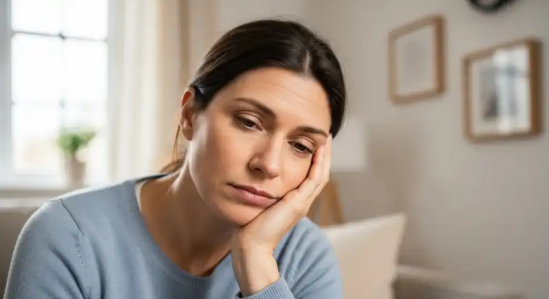 A person looking tired and fatigued, representing a common symptom of B12 deficiency.